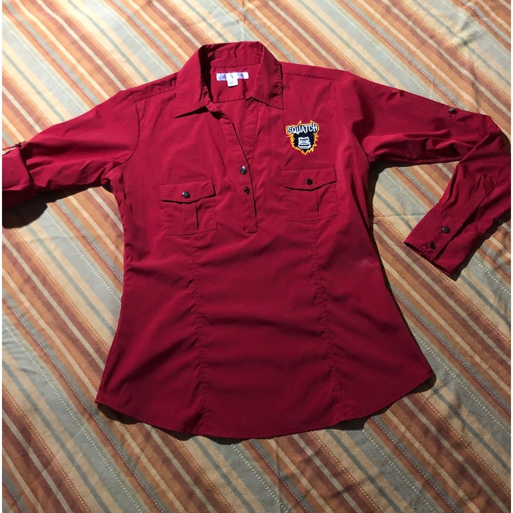 Lilac Bloom Shirt Adjustable Sleeves Size M
